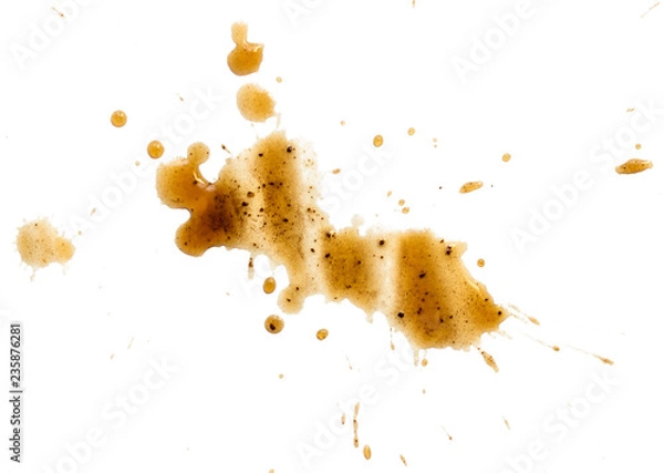 Obraz spilled coffee stain isolated