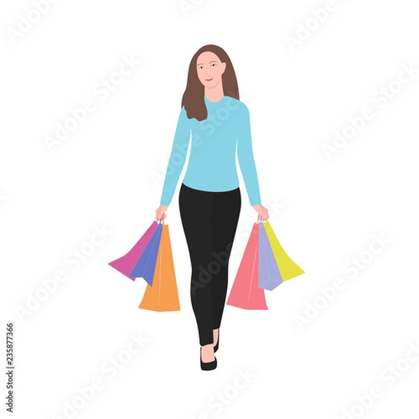 Fototapeta Woman Shopping