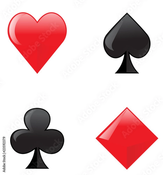 Obraz Vector card symbol