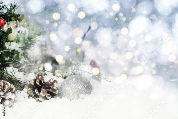 Obraz Christmas and New Year holidays background