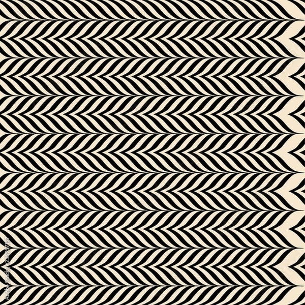Fototapeta Black Zebra Texture Seamless Pattern