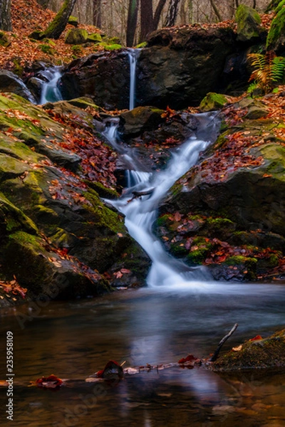 Fototapeta waterfall in forest