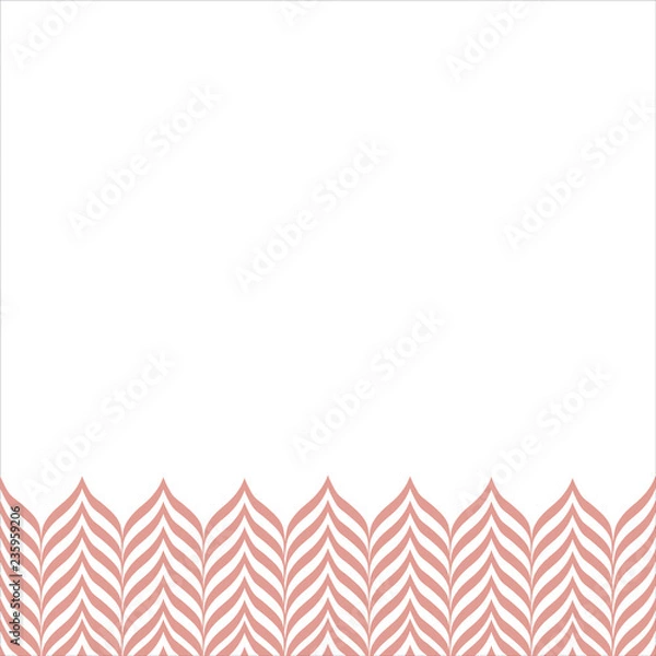 Fototapeta Linear Strokes Zigzag Seamless Horizontal Border