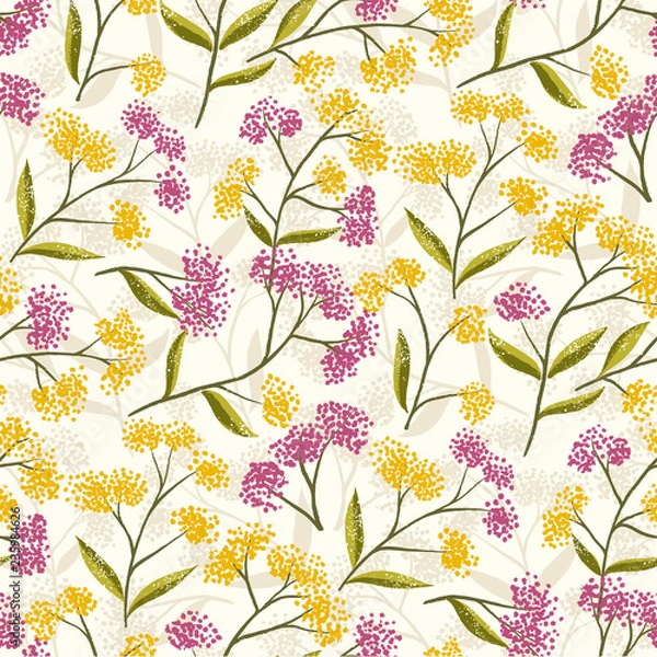 Obraz Field Foral Seamless Pattern-07