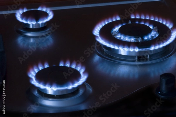 Fototapeta piec gazowy w kuchni