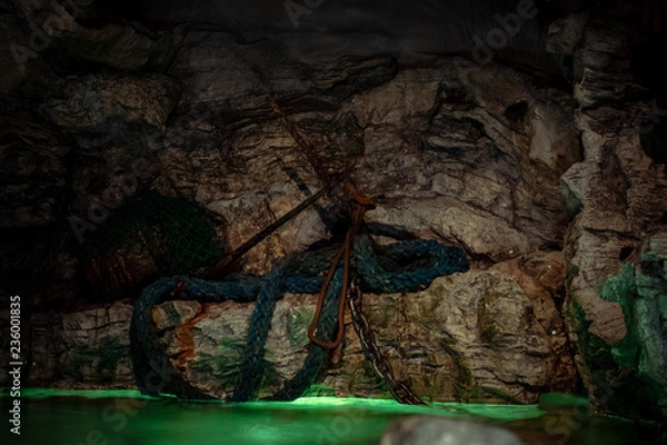 Obraz Anchored in a cave