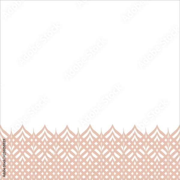 Fototapeta Linear Strokes Interlocked Seamless Horizontal Border