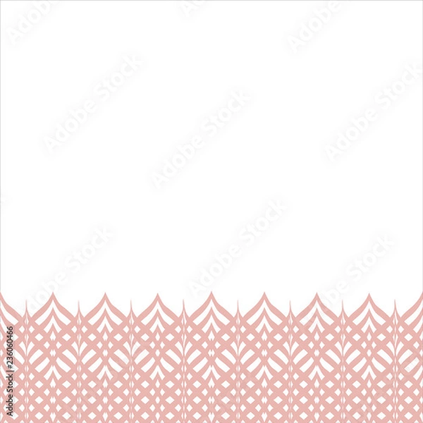 Fototapeta Linear Strokes Interlocked Seamless Horizontal Border