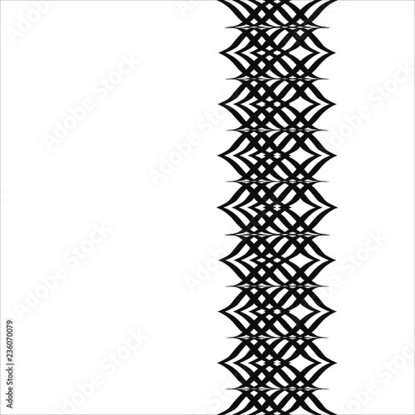 Fototapeta Linear Strokes Complex Vertical Border