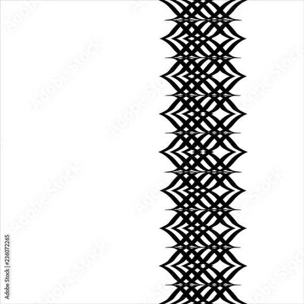 Fototapeta Linear Strokes Complex Vertical Border