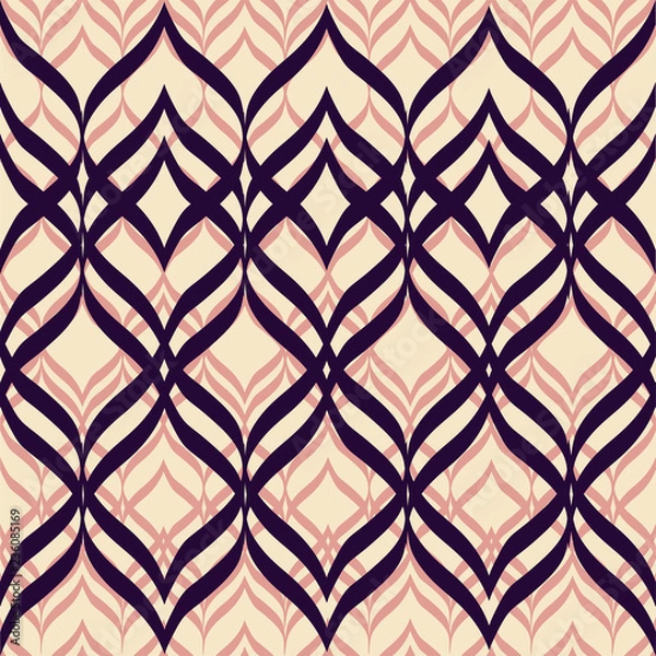 Fototapeta Linear Strokes Underlaid Seamless Pattern