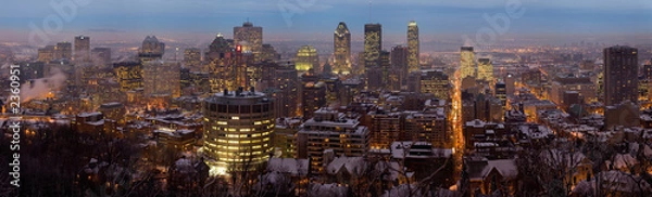 Obraz montreal at dusk from mont royal