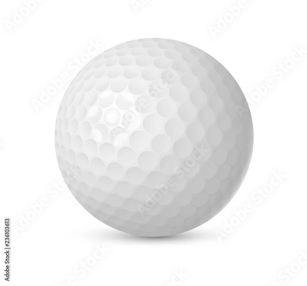 Obraz Golf ball. Vector Illustration.
