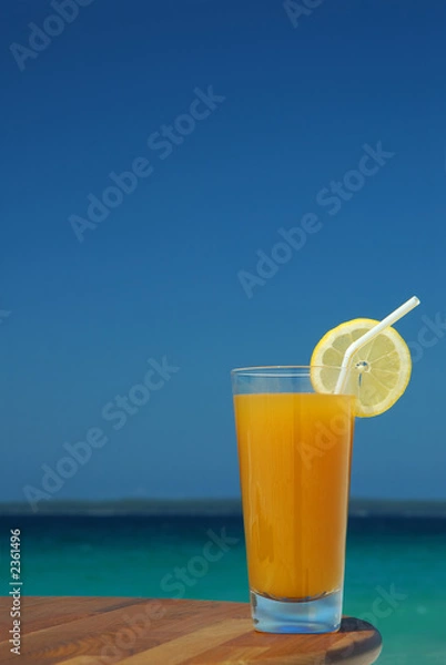 Obraz glass of mango juice