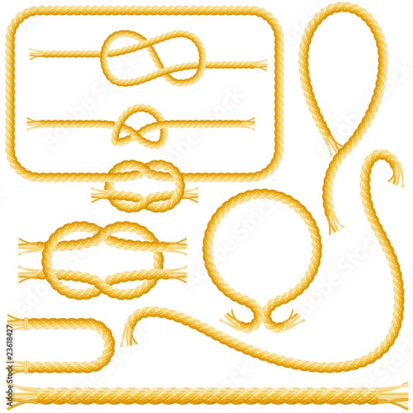 Obraz Rope frames and knots