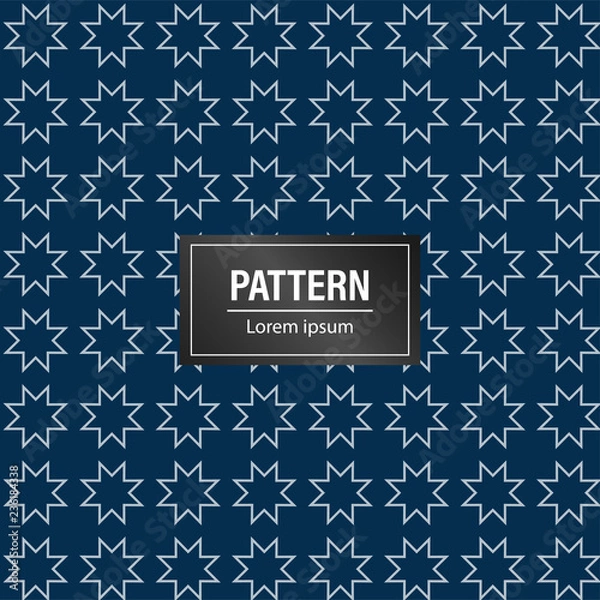 Obraz Geometric pattern background. Minimal and modern blue background