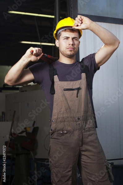 Fototapeta Worker in action