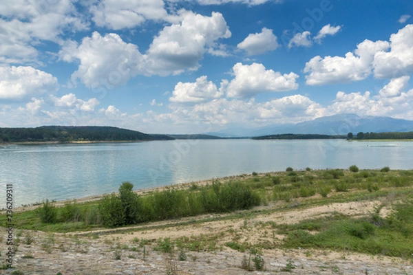 Fototapeta Amazing Summer view of Koprinka Reservoir, Stara Zagora Region, Bulgaria