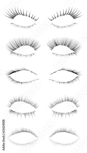 Obraz Zestaw rzęs