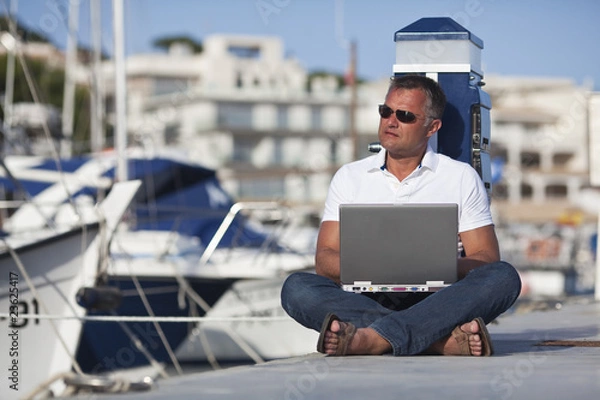 Obraz online im Jachthafen