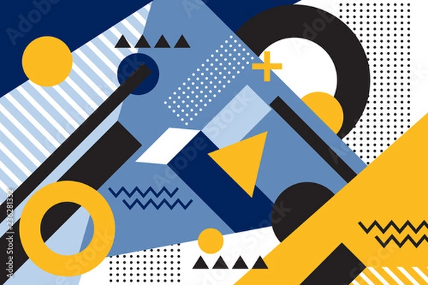 Obraz Memphis geometric background