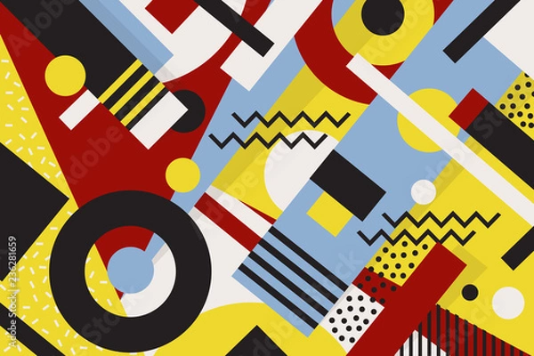 Obraz Memphis geometric background