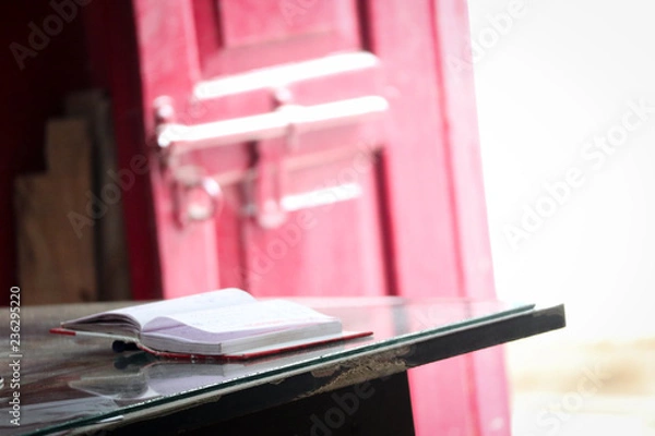 Fototapeta Note book with wind