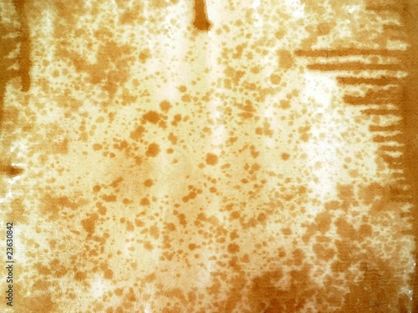Obraz old textured paper with coffee mark and drops