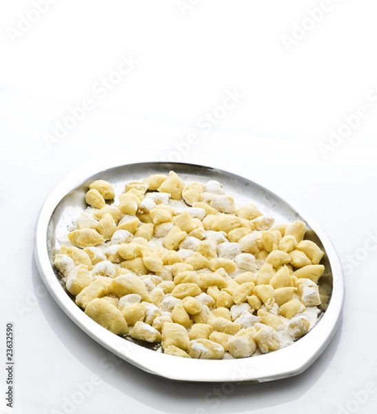 Fototapeta gnocchi sul vassoio