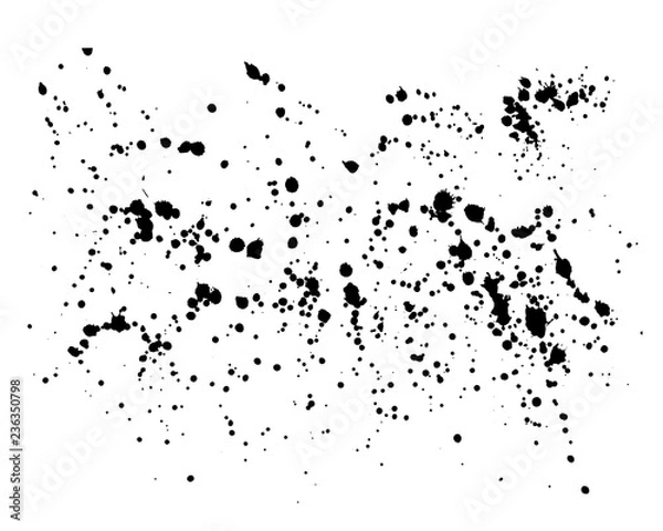 Obraz Hand-made grunge drops texture. Abstract splatters and stains.