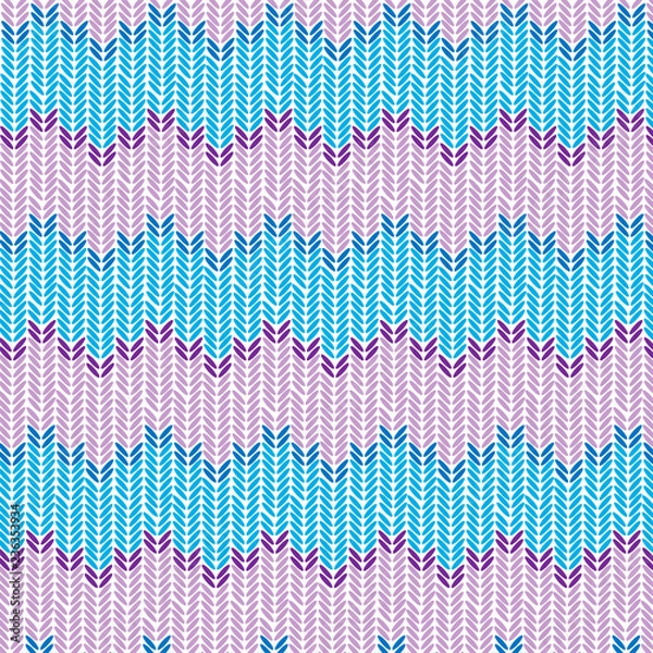 Fototapeta Knitted pattern. Realistic simple knit texture vector