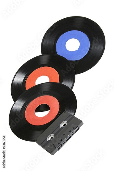 Obraz old vinyl records