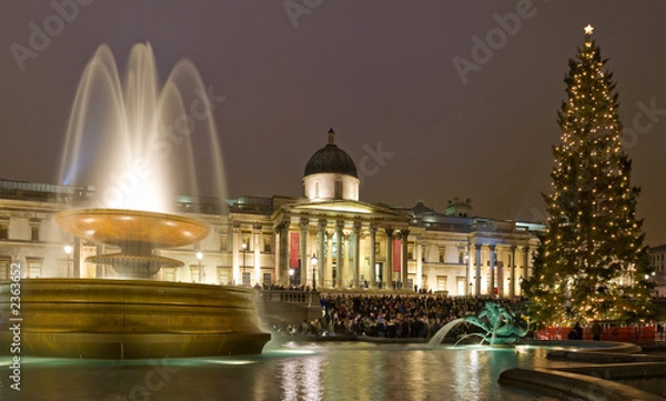 Obraz trafalgar square christmas carols