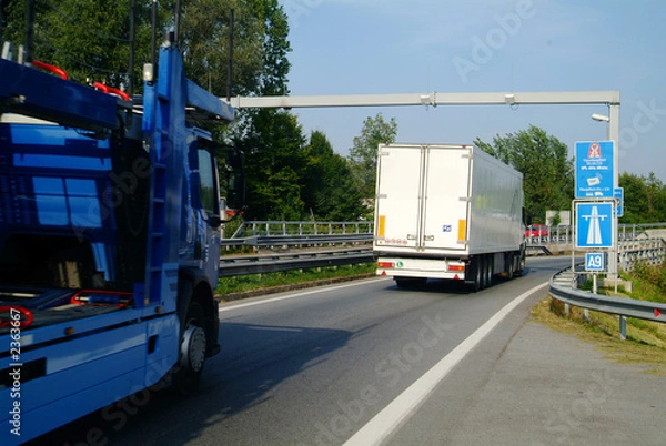 Obraz podjazd do autostrady