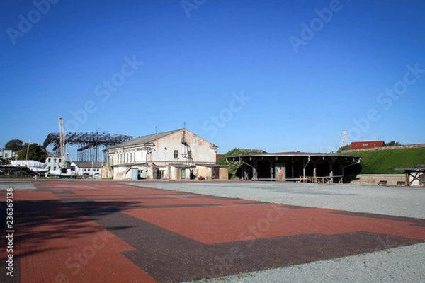 Fototapeta Widok na budynek muzeum zamku w Kłajpedzie, Litwa