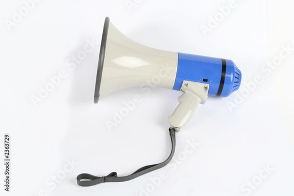 Obraz blue and beige megaphone