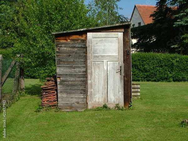 Fototapeta geräteschuppen alt