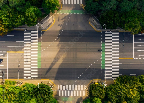 Obraz Aerial View a Crosswalks