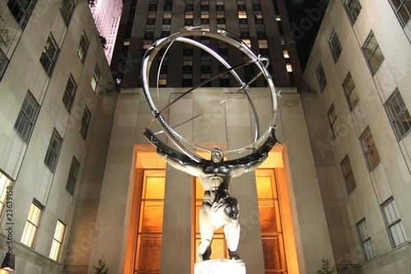 Obraz NYC - Statue of Atlas
