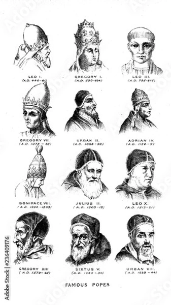 Obraz Famous popes