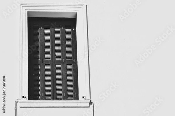 Fototapeta Old window on white background