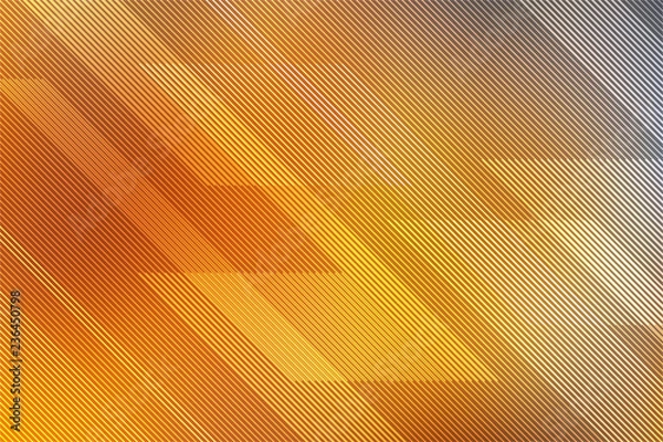 Fototapeta Yellow background for business brochure with particles motion illustration.