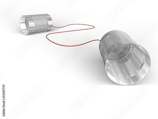 Obraz czerwona linia