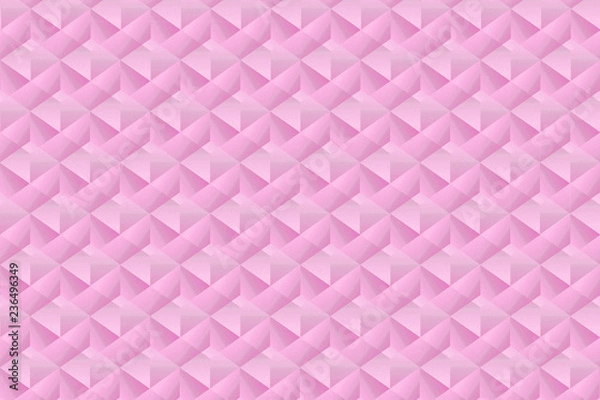 Fototapeta Modern and stylish digital geometric pink background with different shapes.	