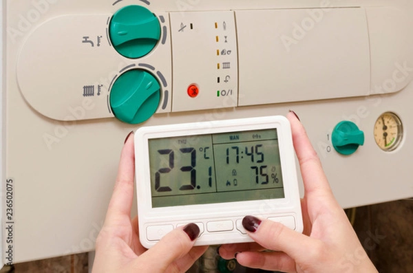 Obraz Дистанционное управление  бытовым газовым оборудованием.