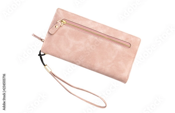 Fototapeta Woman's purse on white background.