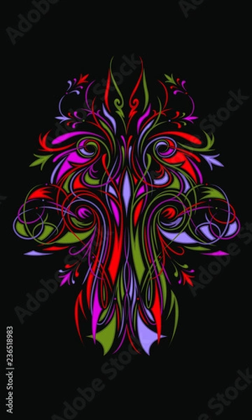 Fototapeta Pinstriping Interlocked