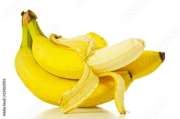 Fototapeta bunch of bananas isolated on white background