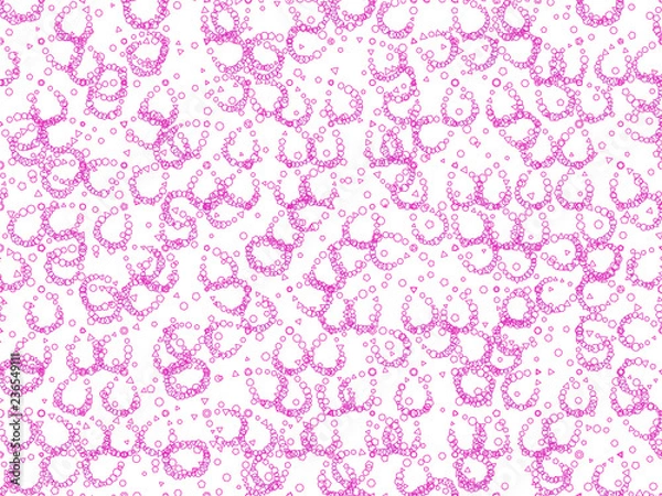 Fototapeta 背景　パターン　ランダム　曲線　幾何　多角形