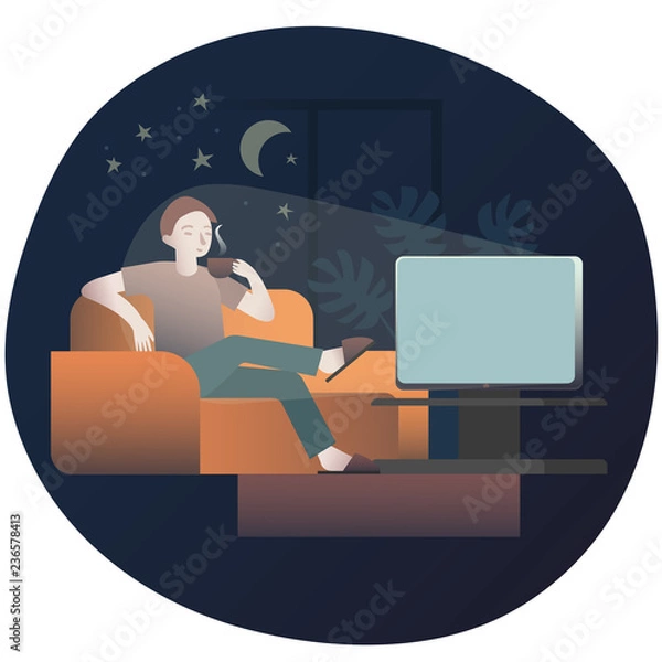 Obraz daily evening program before bed